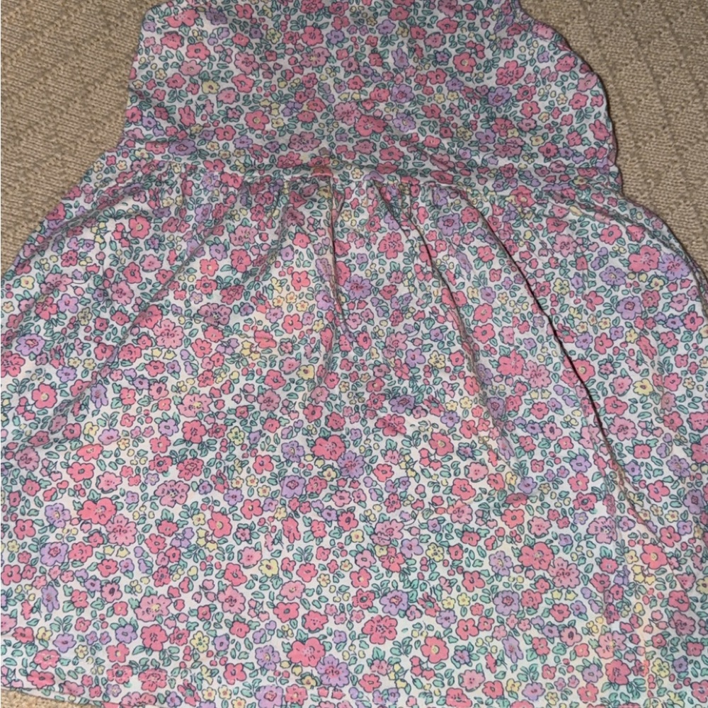 H&M Pink and Lavender Floral Circle Skirt